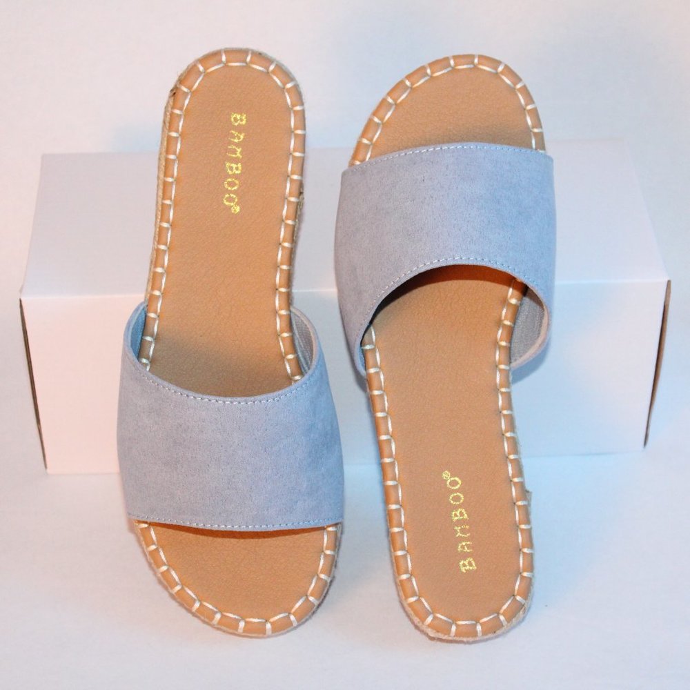 Size 10- BAMBOO Baby Blue Sandals